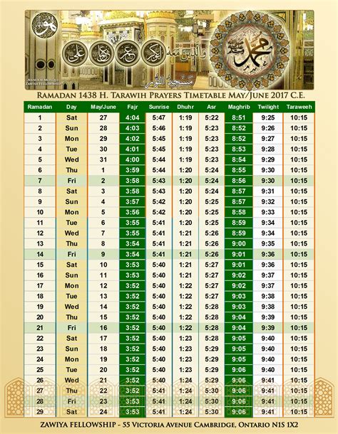 Following his retirement as Imam of Masjid. . Taraweeh quran schedule